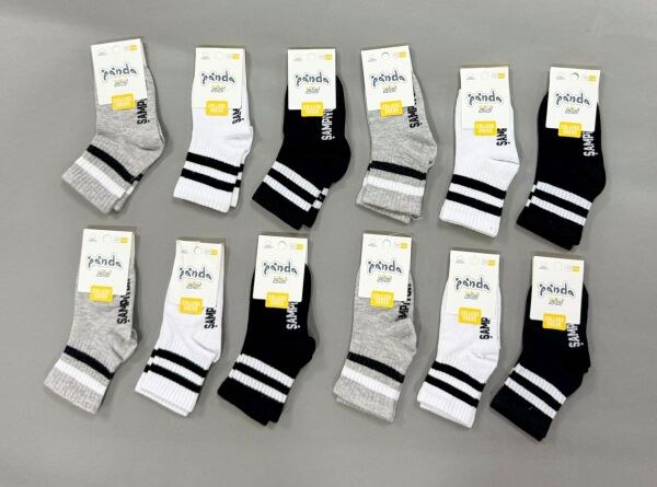 PANDA P10 ERKEK ÇOCUK KISA TENİS KOLEJ ÇORAP