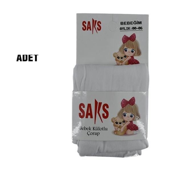Saks 12437 Bebe Micro Külotlu Çorap Asorti
