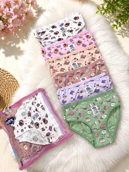 Kota 3402 Kız Çocuk Baskılı Bikini Asorti