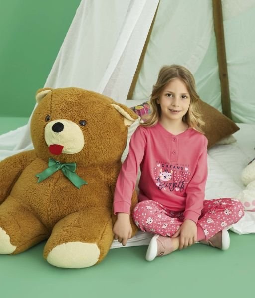 Aydoğan 240738 Kız 3-7 Yaş İnterlok Pijama Takım