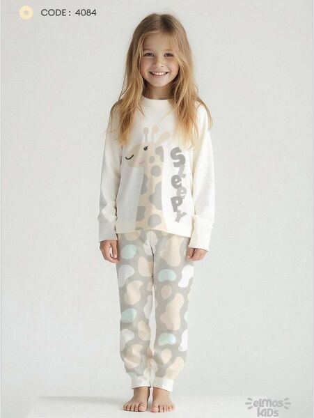 Elmas 4084-2 Kız Çocuk 5-9 Yaş Pijama Takım