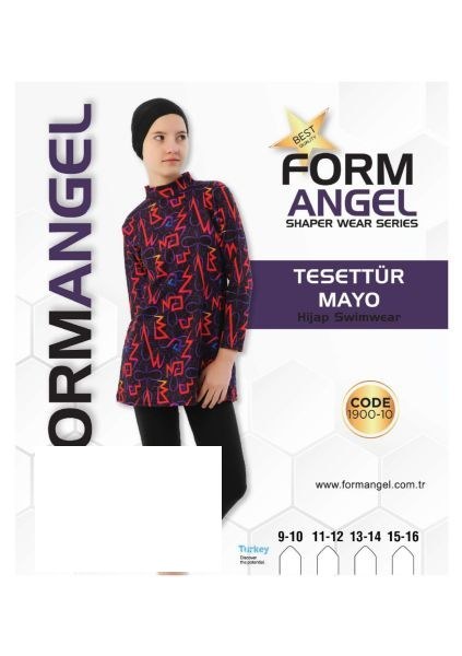 Form Angel 1900-10 Çocuk Tesettür Mayo 9-16 Yaş