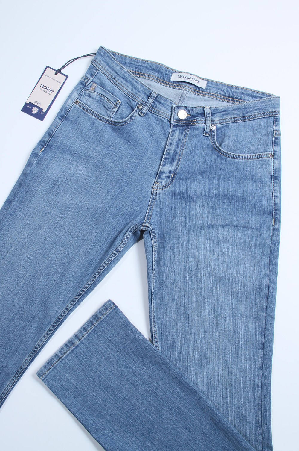 Erkek Bol Paça Matrix Kesim Light Blue Jean Pantolon