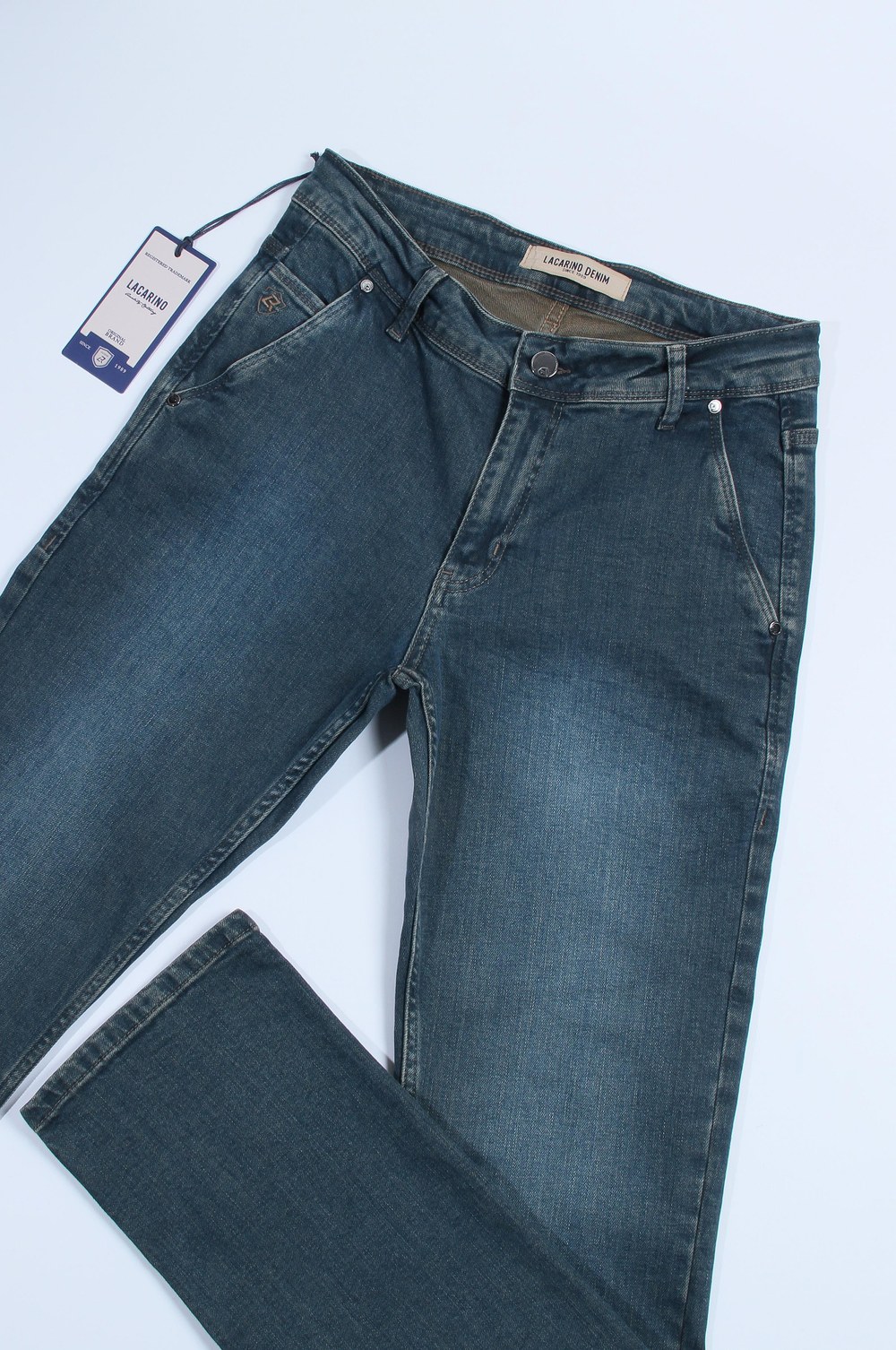 Yüksek Bel Klasik Kesim Od Green Jean Pantolon