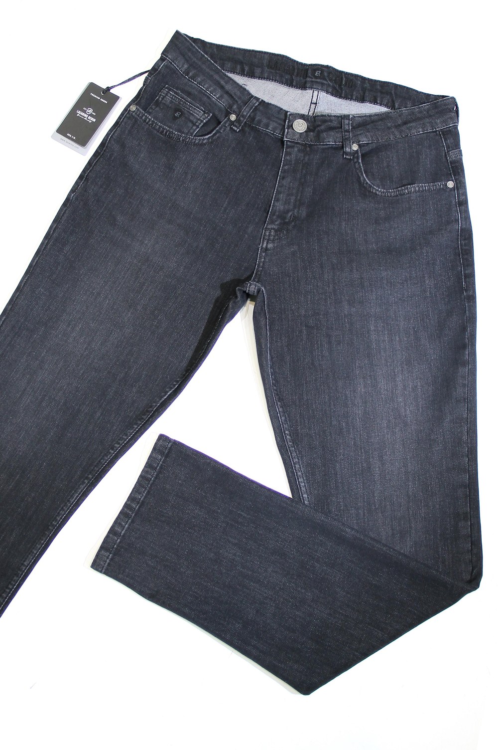 Erkek Yüksek Bel Dar Parça Füme Jean Pantolon