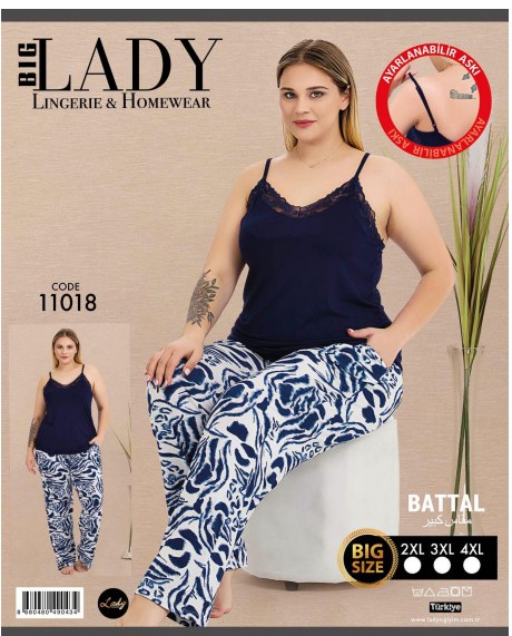 Battal Kısa Kol Pijama Takımı