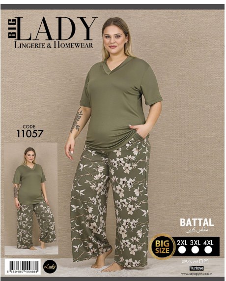Battal Kısa Kol Pijama Takımı
