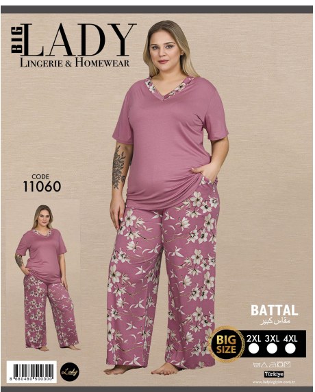 Battal Kısa Kol Pijama Takımı