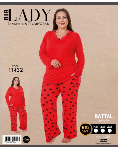 Battal Uzun Kol Pijama Takımı