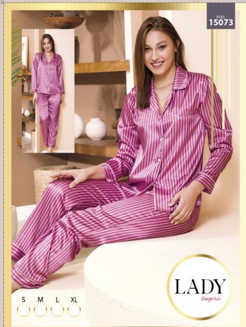 Saten Baskılı Pijama Takımı