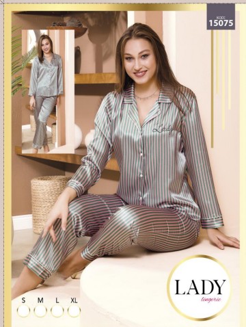 Saten Baskılı Pijama Takımı