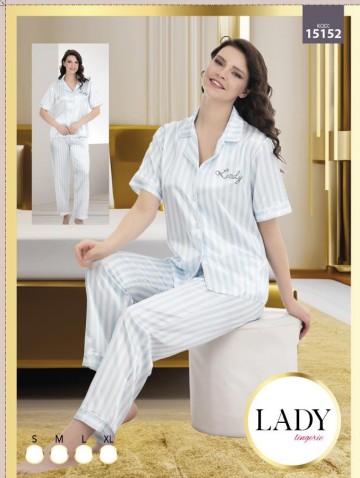 Saten Baskılı Pijama Takımı