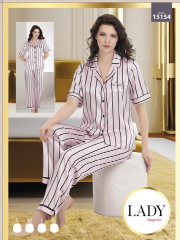 Saten Baskılı Pijama Takımı