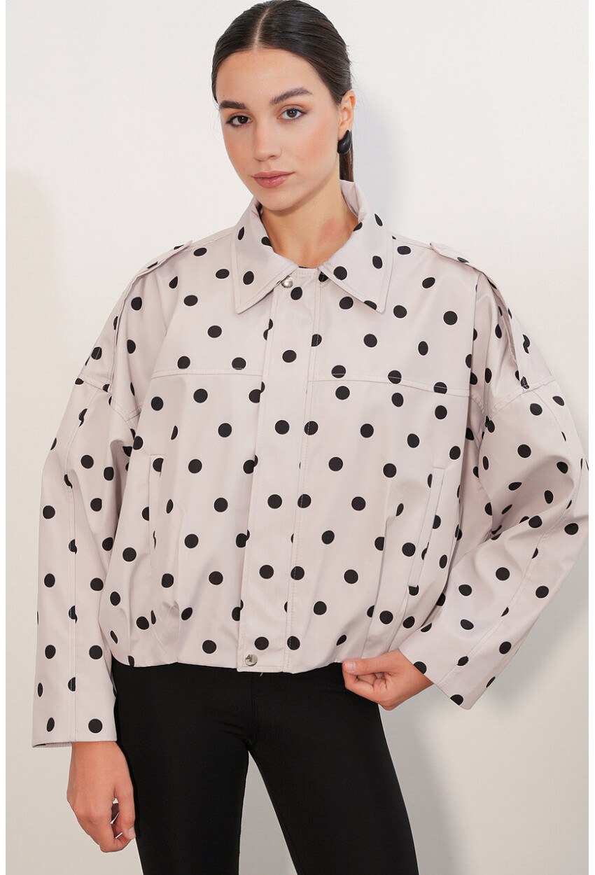 Kadın Oversize Deri Ceket 1055