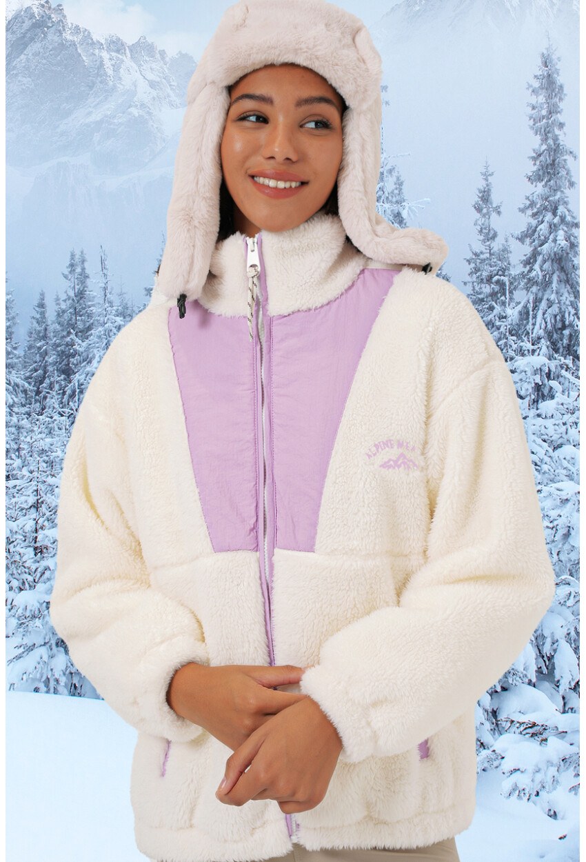 5194 Kadın Peluş Mont Ceket