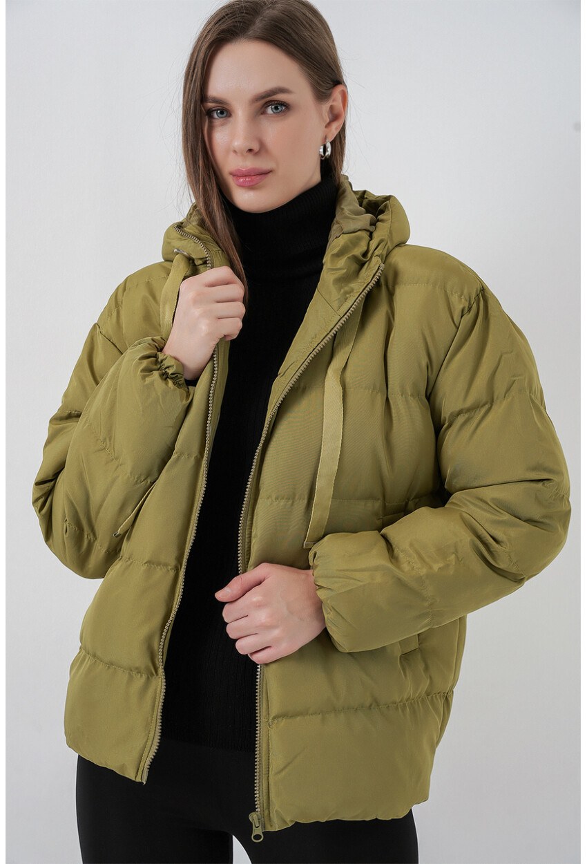 5117 Kapşonlu Şişme Mont