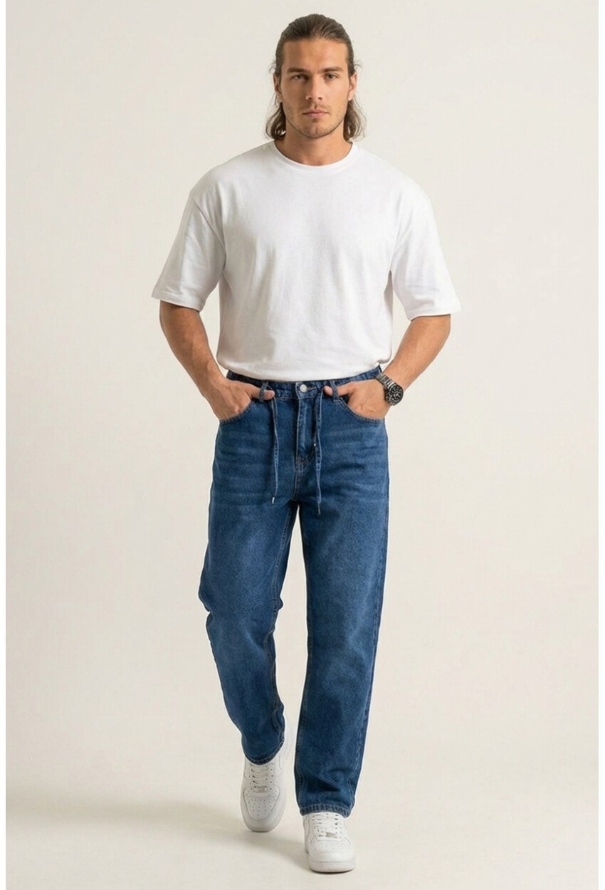 Erkek Rahat Kesim Baggy Jean Pantolon 30075