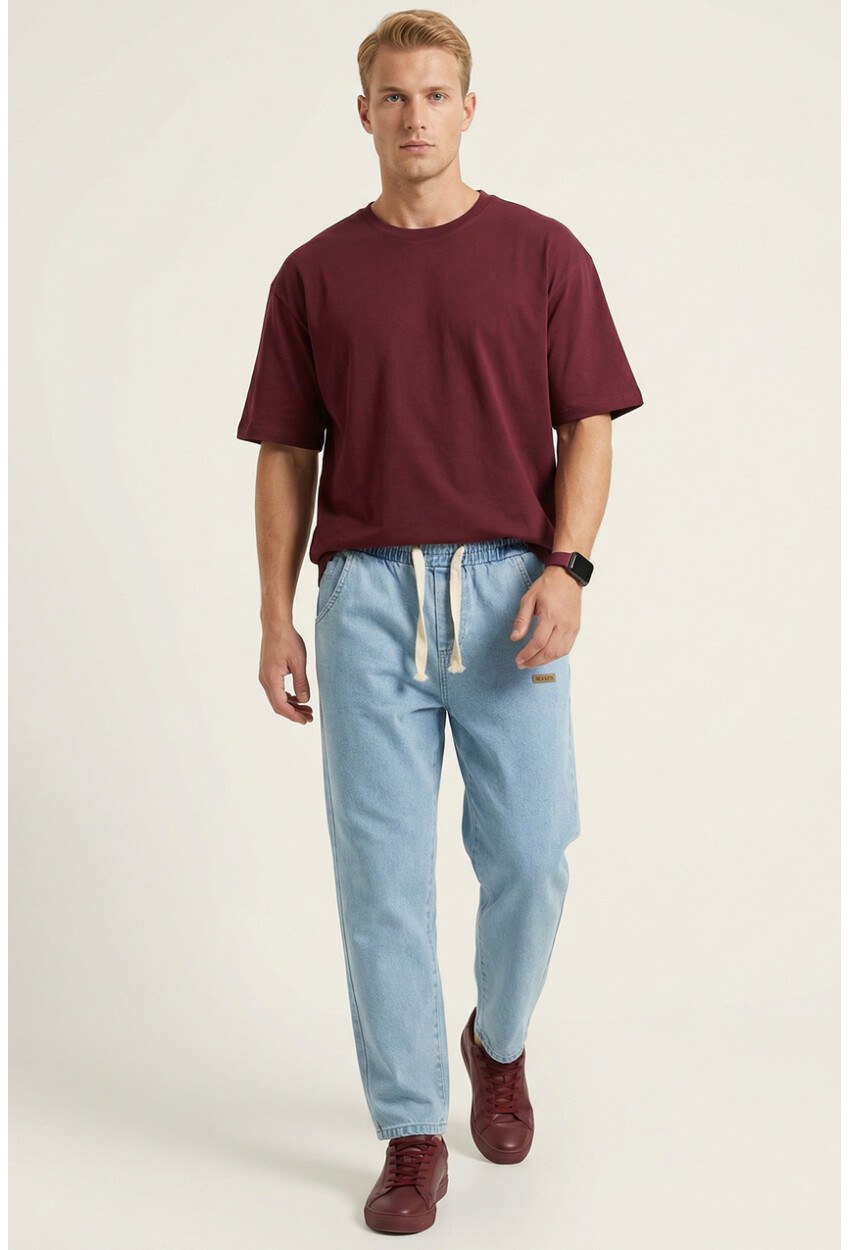 Erkek Rahat Kesim Baggy Jean Pantolon 30073