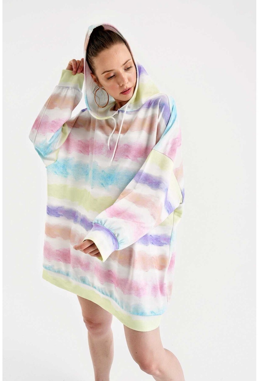 4125 Oversize Sweat Elbise