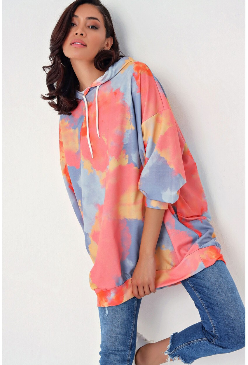 4125 Oversize Sweat Elbise