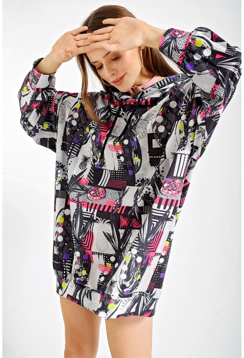 4125 Oversize Sweat Elbise