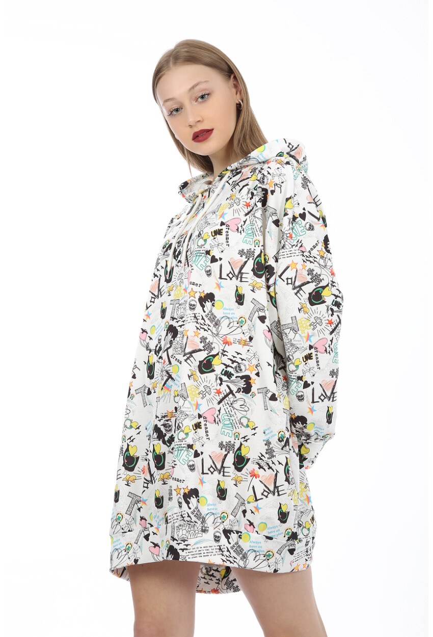 4125 Oversize Sweat Elbise