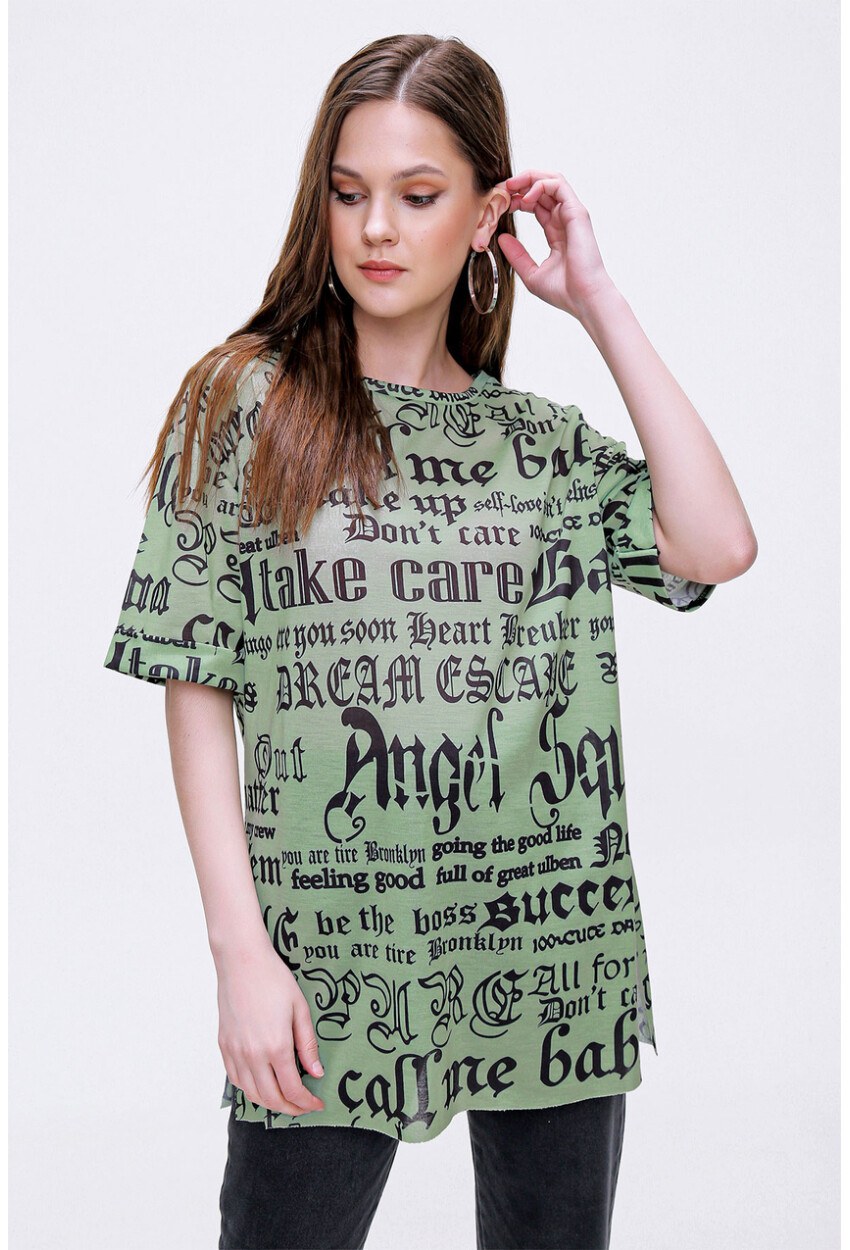 4302 Algerian Baskılı T-Shirt