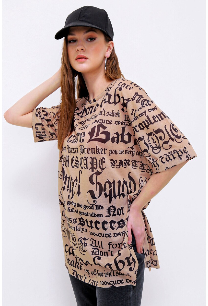 4302 Algerian Baskılı T-Shirt
