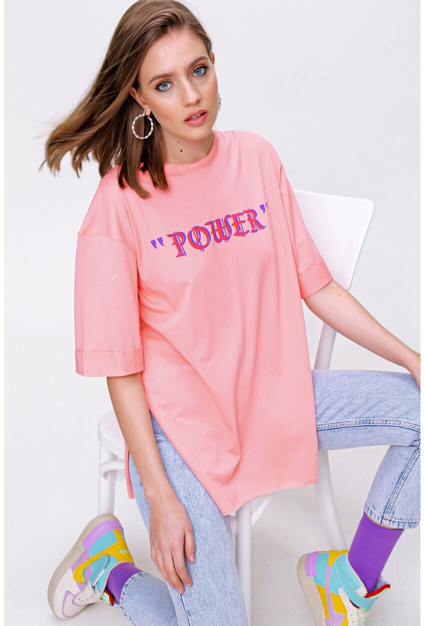 4297 League Baskılı T-Shirt