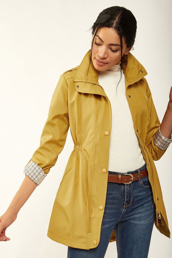 5669 Belden Lastikli Trenchcoat