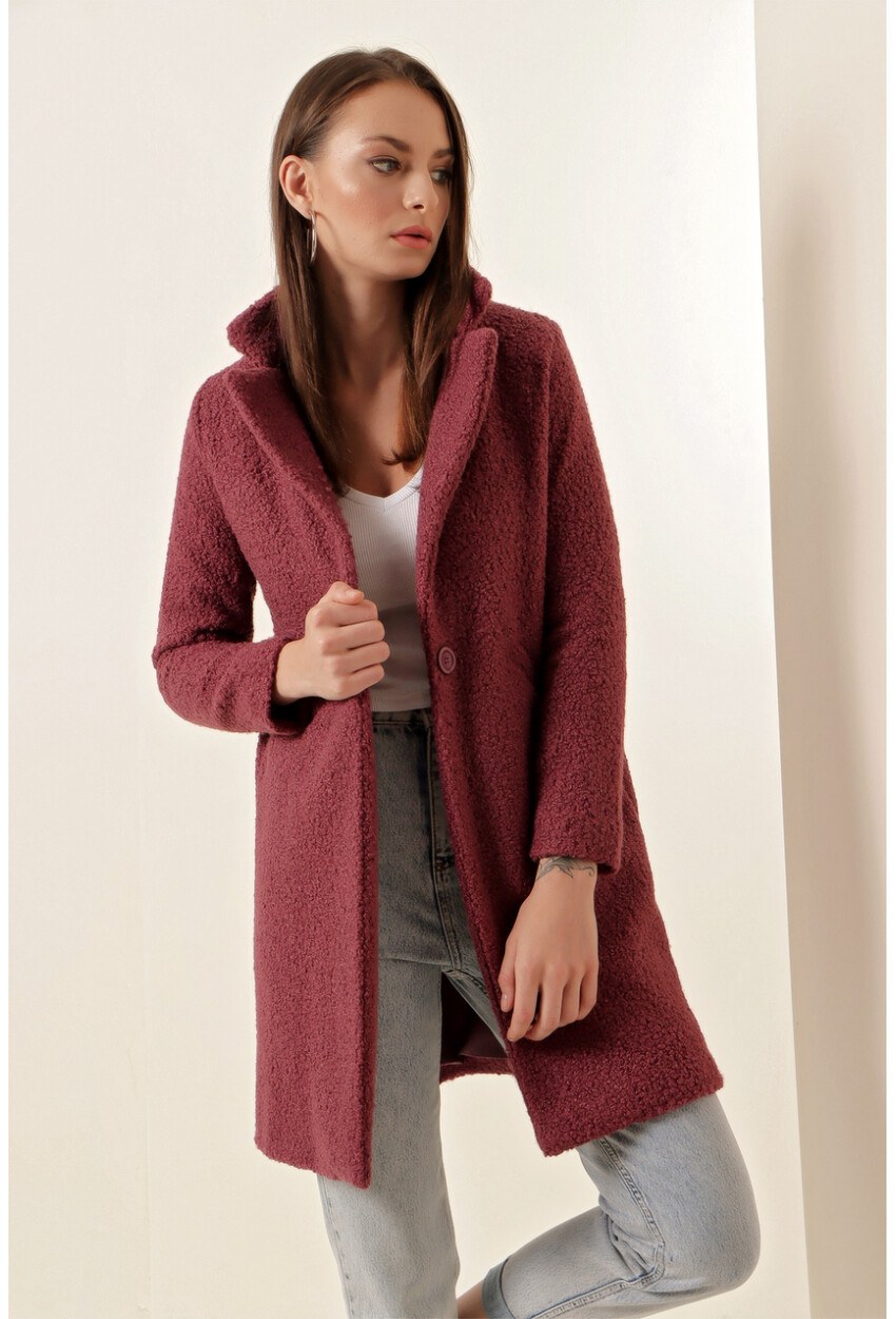 9082 Oversize Kaşe Kaban