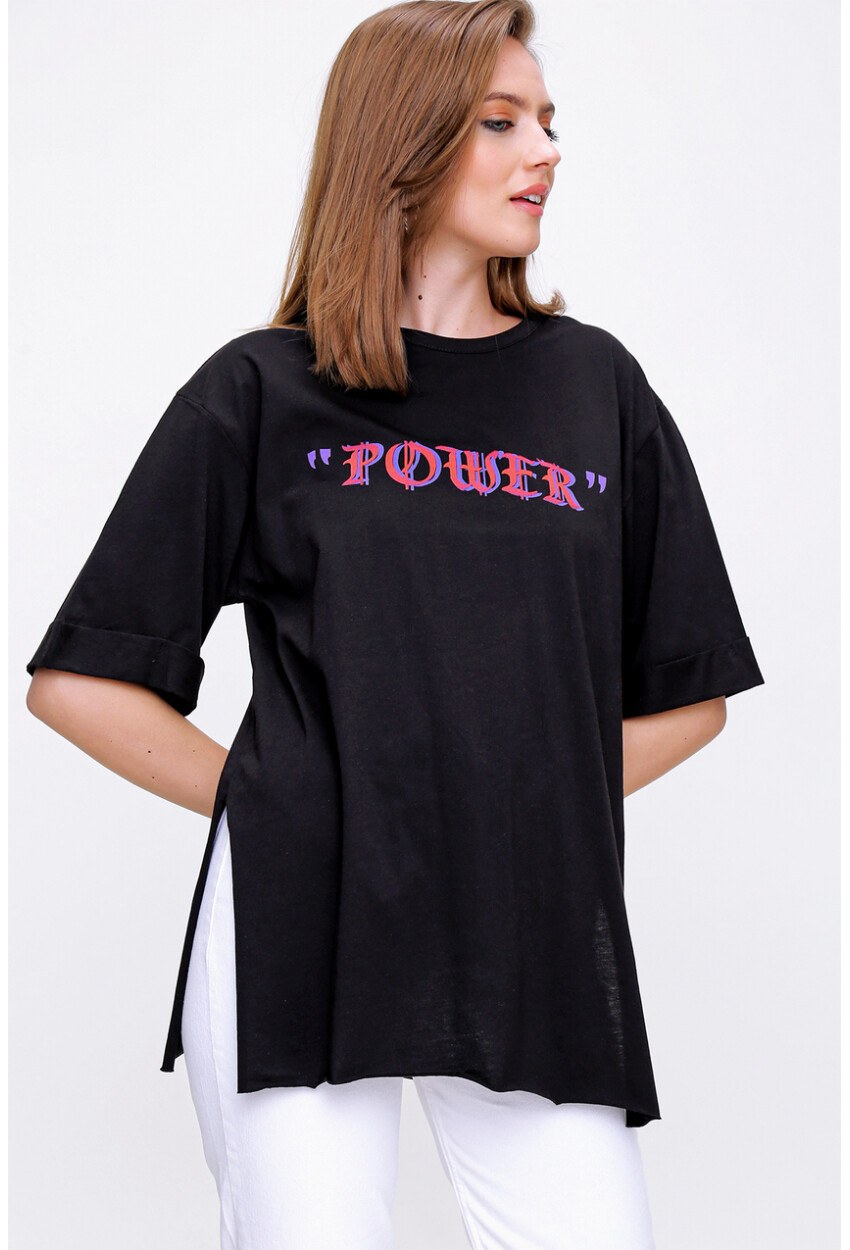 4297 League Baskılı T-Shirt