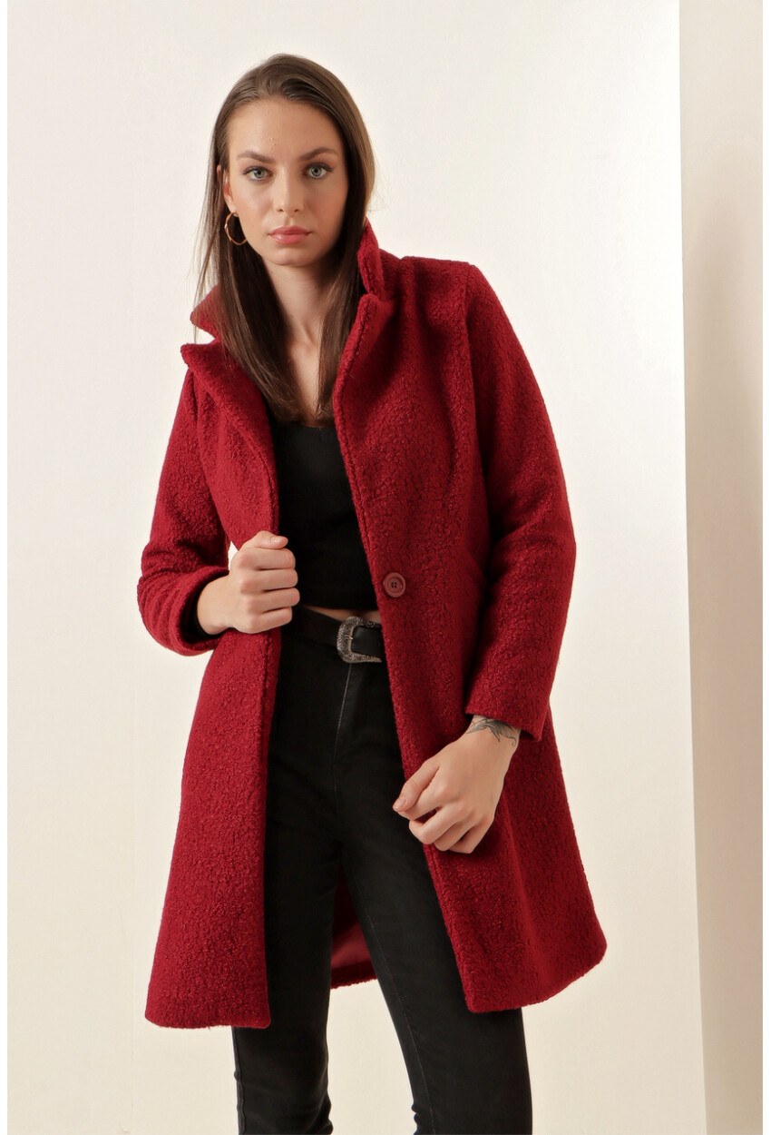 9082 Oversize Kaşe Kaban