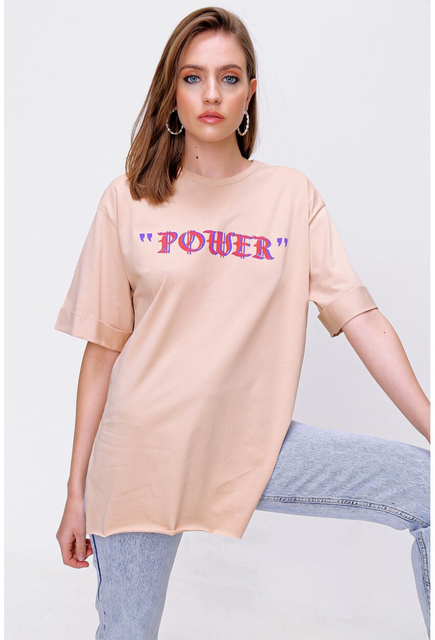 4297 League Baskılı T-Shirt