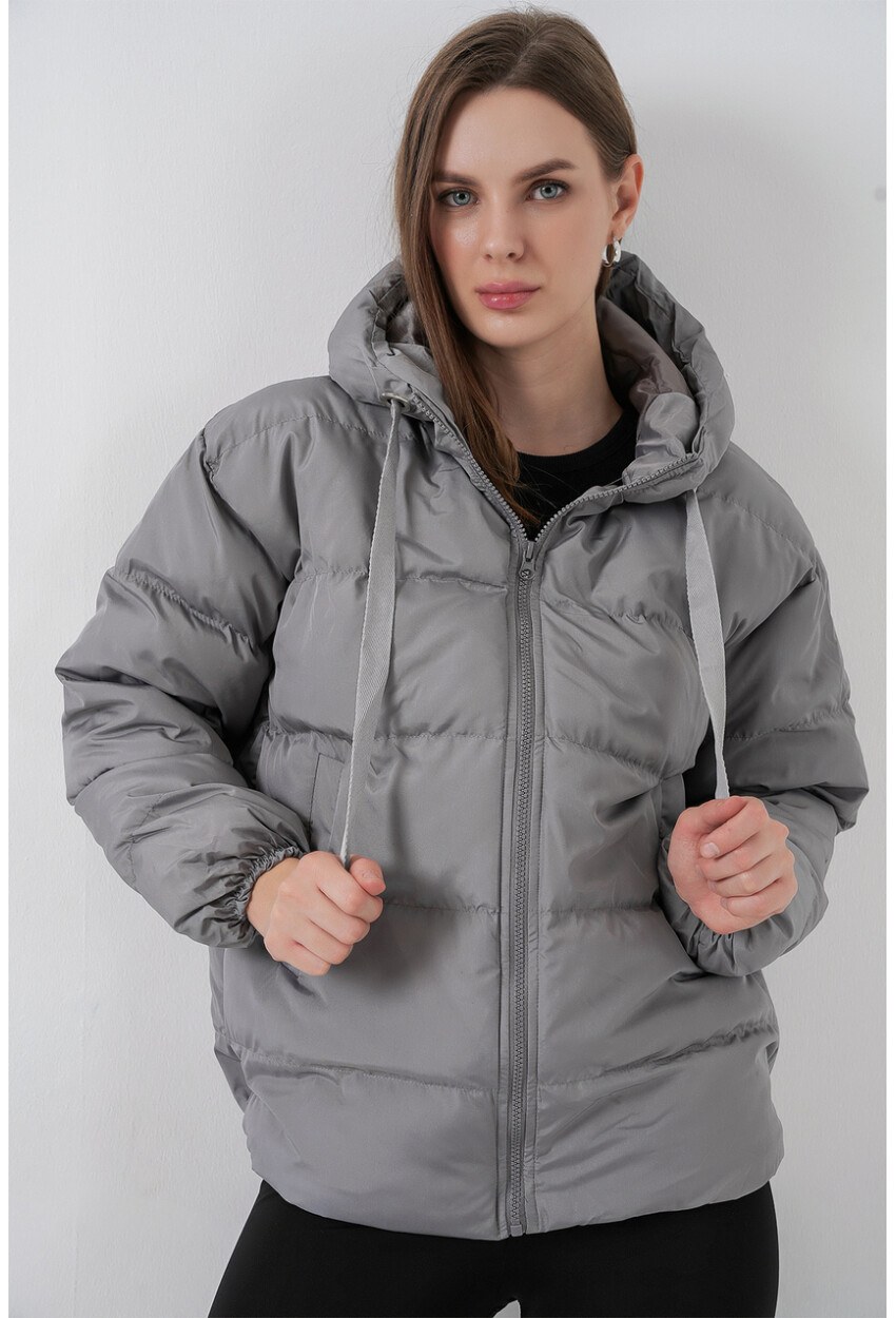 5117 Kapşonlu Şişme Mont