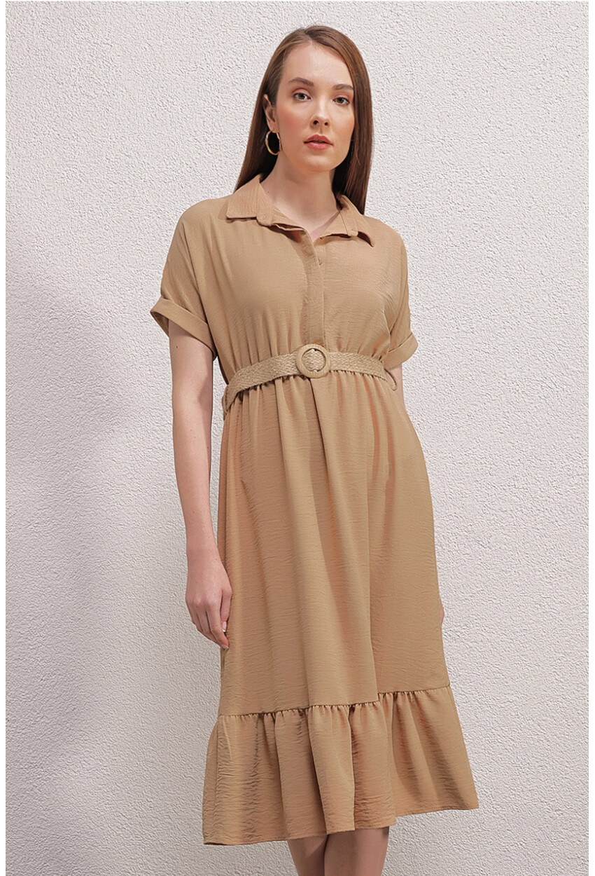 2292 Kemerli Elbise
