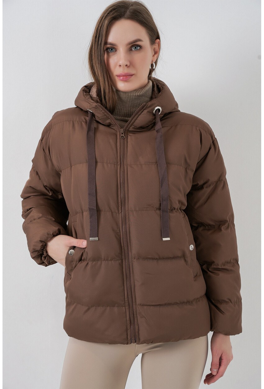 5117 Kapşonlu Şişme Mont