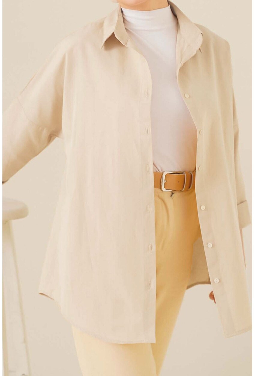 20144 Oversize Basic Gömlek
