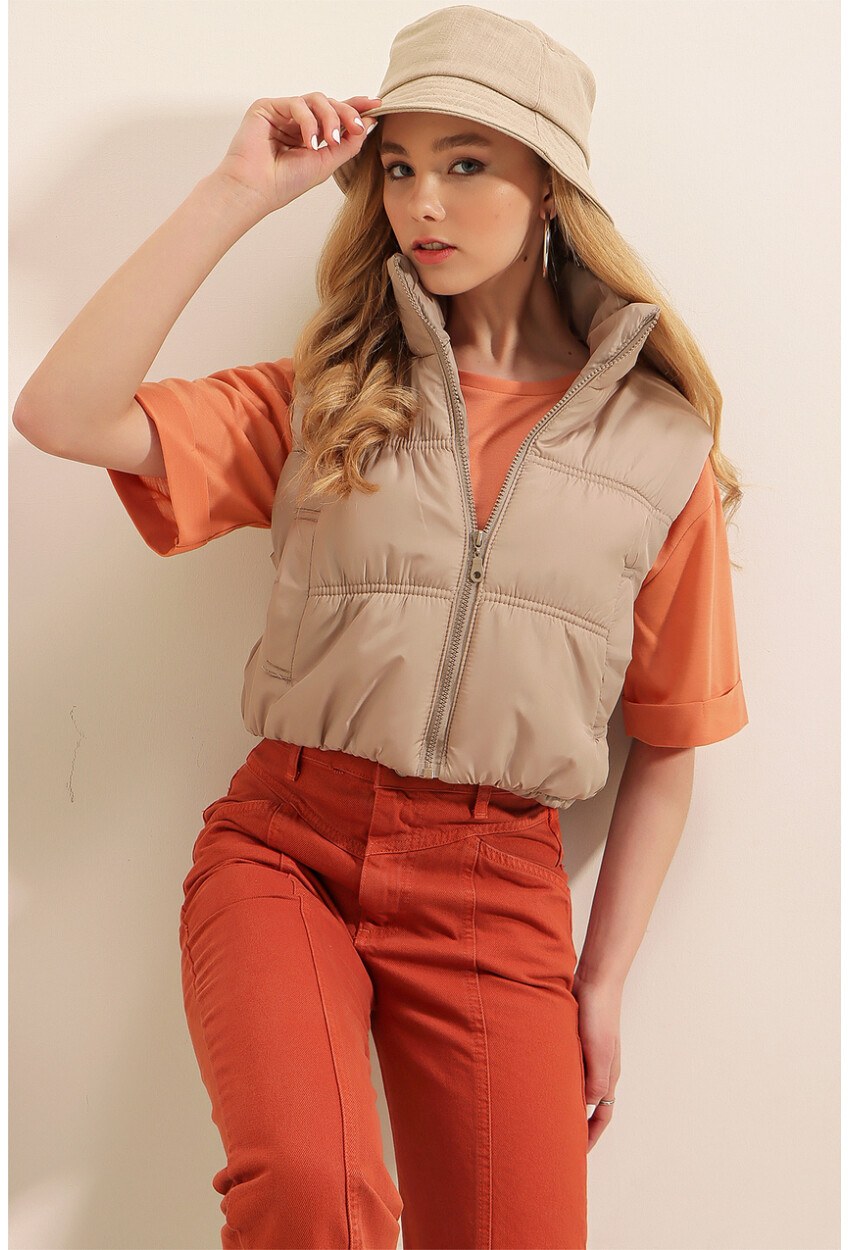 5149 Crop Şişme Yelek