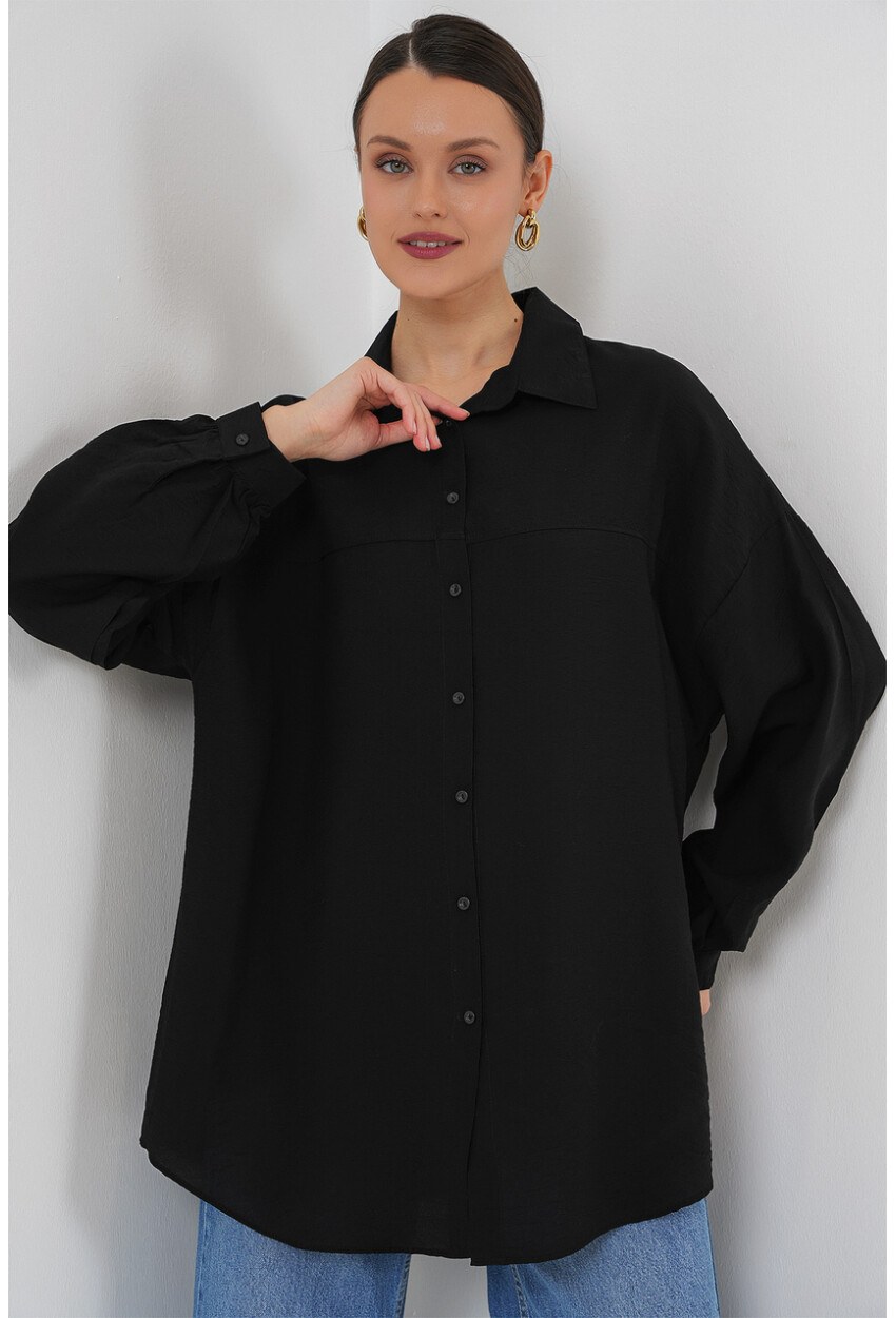 Kadın Uzun Oversize Gömlek 5965