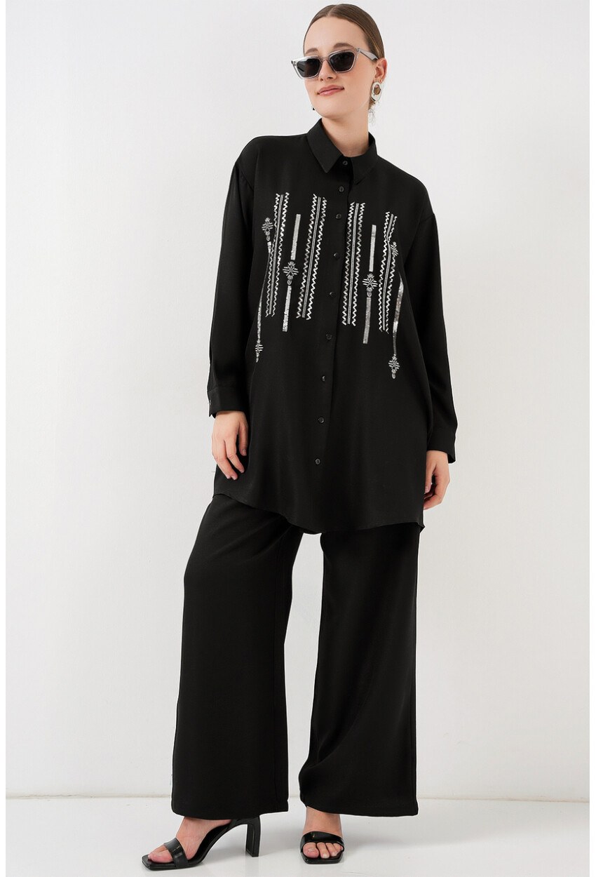 Desenli Tunik Pantolon İkili Takım 6720