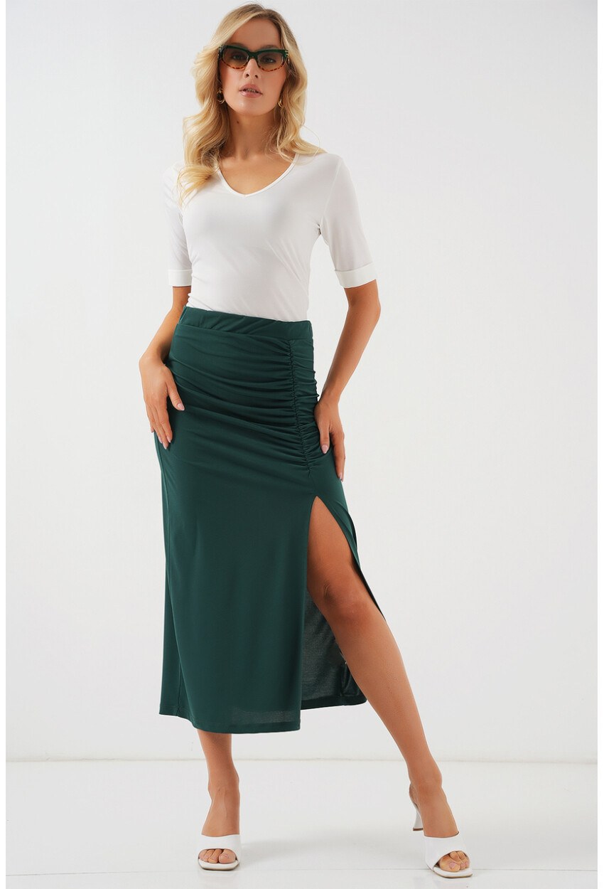 8033 Sandy Yırtmaçlı Etek