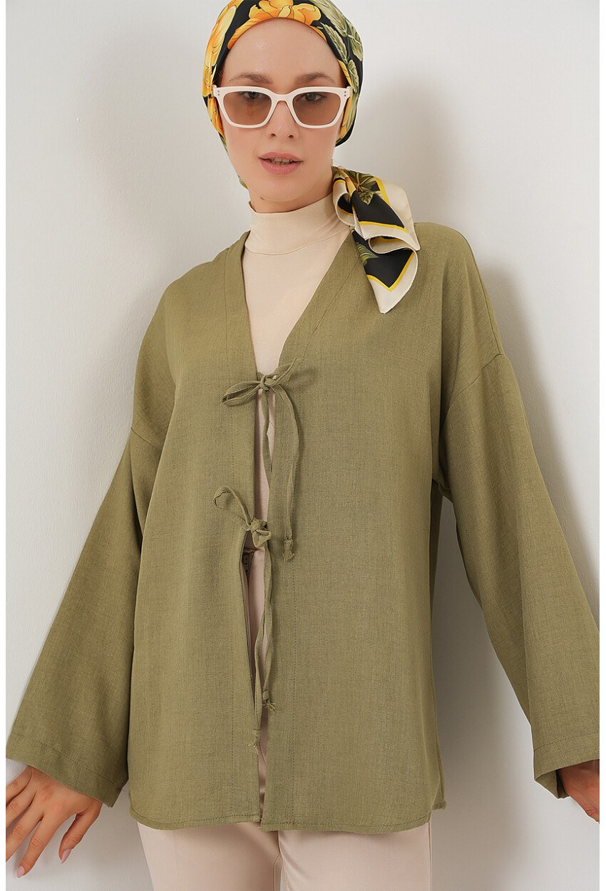 Keten Tesettür Kimono 5968
