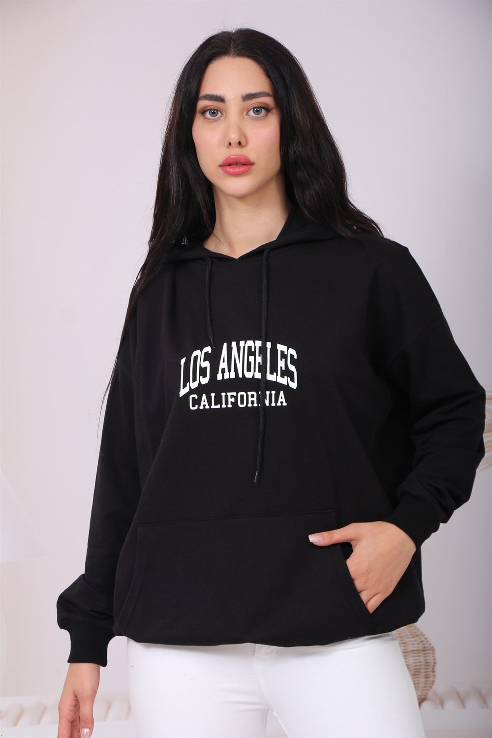 Los Angels Baskılı Sweat