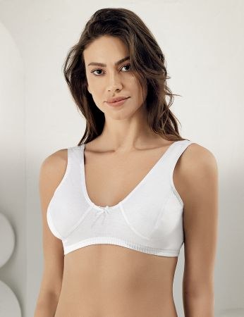 Şahinler Geniş Büstiyer Atlet & Sütyen Beyaz MB016