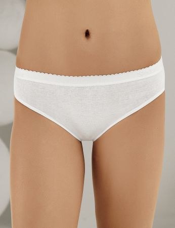 Şahinler Şahinler Yazılı Ribana Külot Beyaz MB037