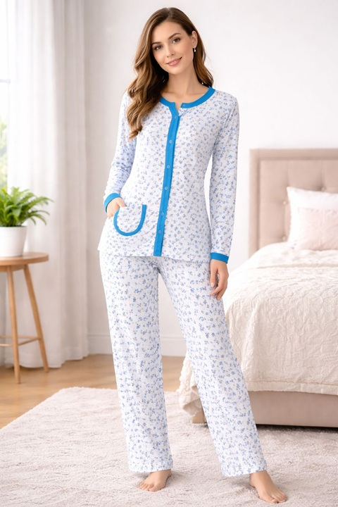 Anne Düğmeli Pijama Takımı