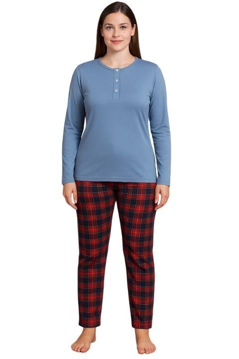 Jenika Kadın Süet Viskon Pijama Takımı