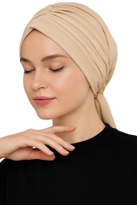 Belinda Pileli Dış Bone - Bej
