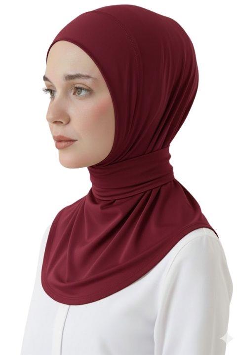 Belinda Kadın Çıtçıtlı Fular Şa - Bordo